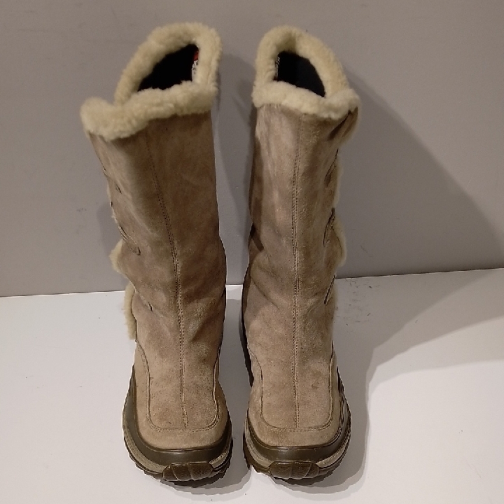 CAT Caterpillar Boots Womens Flat Low Chunky Sole Faux Fur Lined Polartec